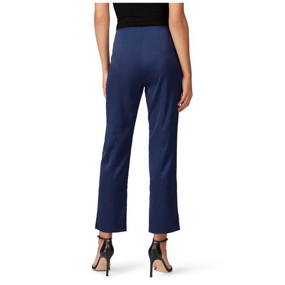 Maison De Papillon Kennedy Sateen Pants Stylish Crepe Blue in Size S or M - Picture 3 of 5